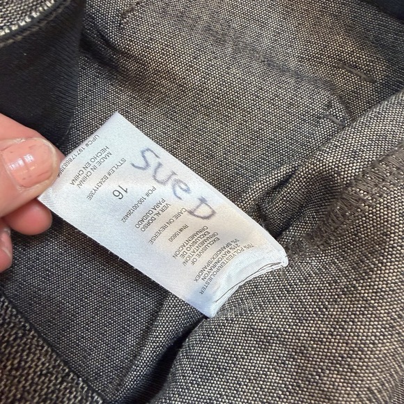 Democracy Ab Solution Skyrise Ponte Patched Pants Peanut Butter Black Size 16 - Picture 6 of 11